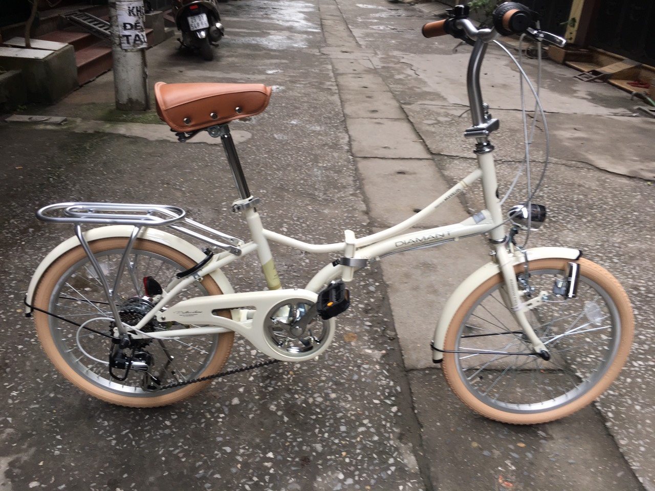 Xe đạp gấp hiệu Mypallas của Nhật hàng mới (Còn xe)