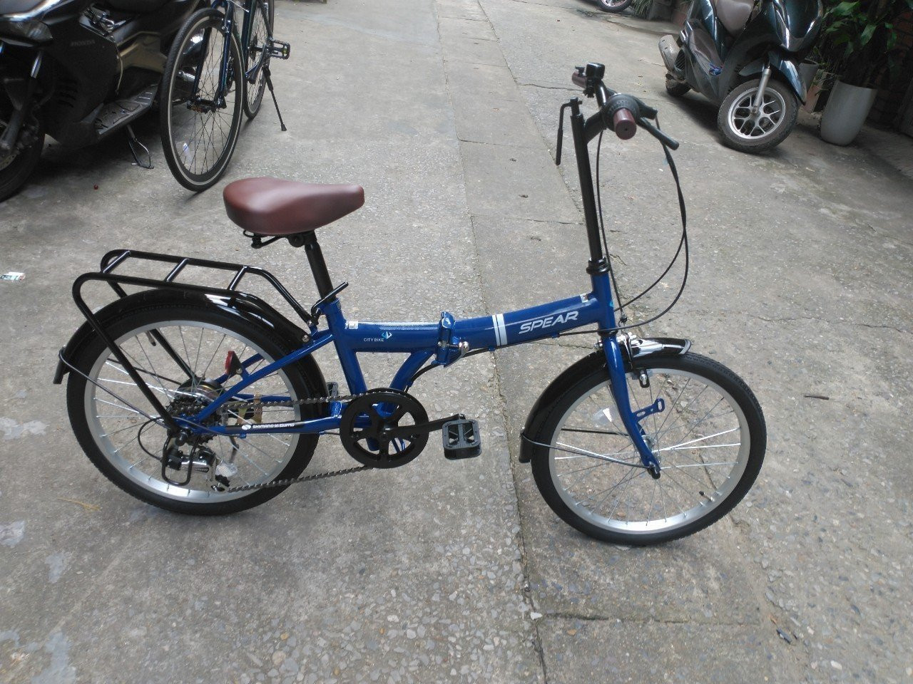 Xe đạp gấp hiệu SPEAR của Nhật hàng mới (Còn xe)