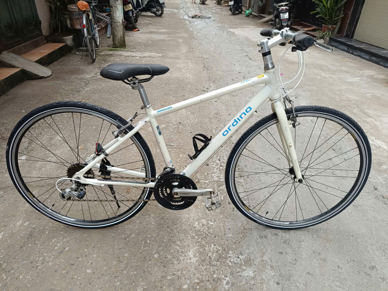 Xe đạp touring Brirdestone của Nhật hàng bãi Nhật (Còn xe)